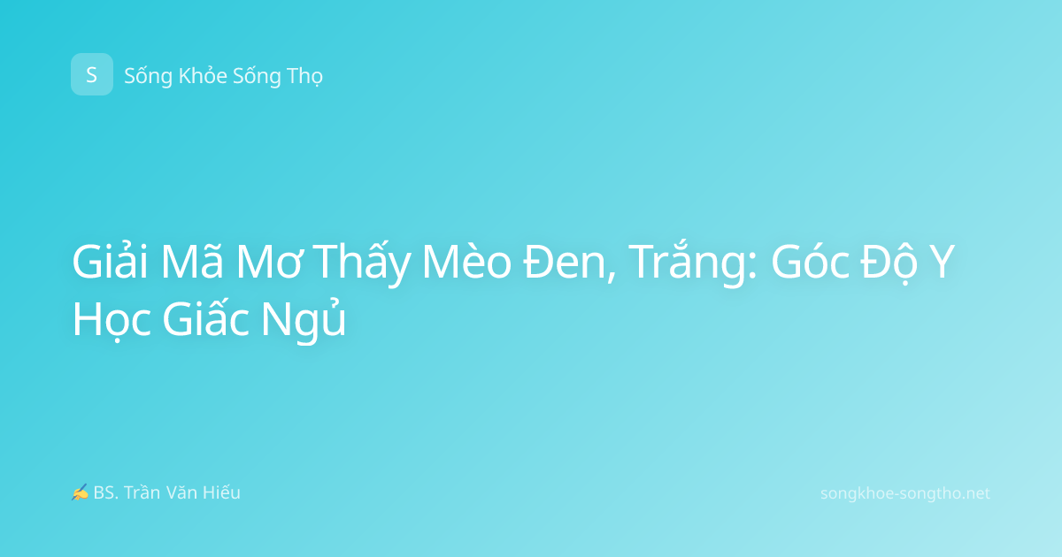 Giải Mã Mơ Thấy Mèo Đen, Trắng: Góc Độ Y Học Giấc Ngủ